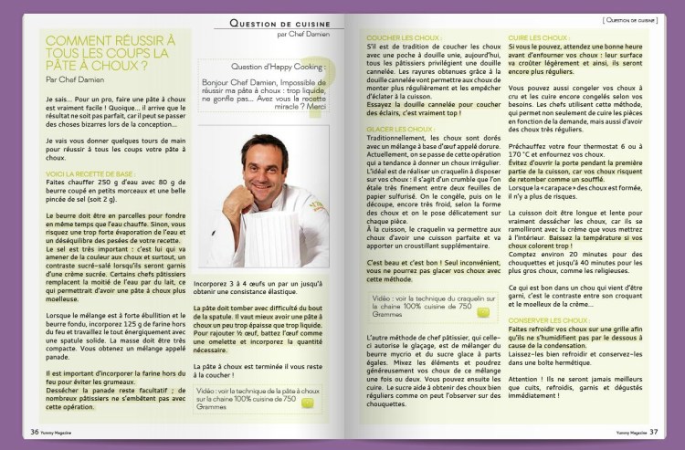 Yummy mars 2013 pâte à choux