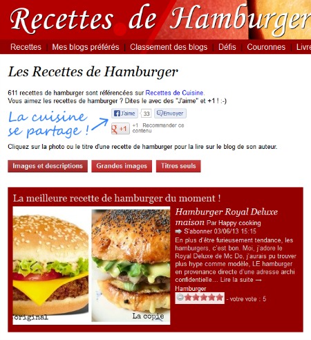 Recettes de Hamburger