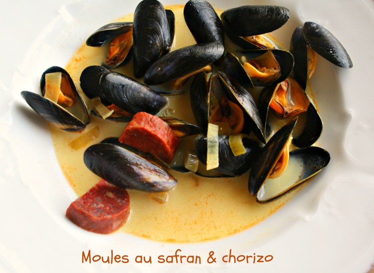 Moules au safran et chorizo
