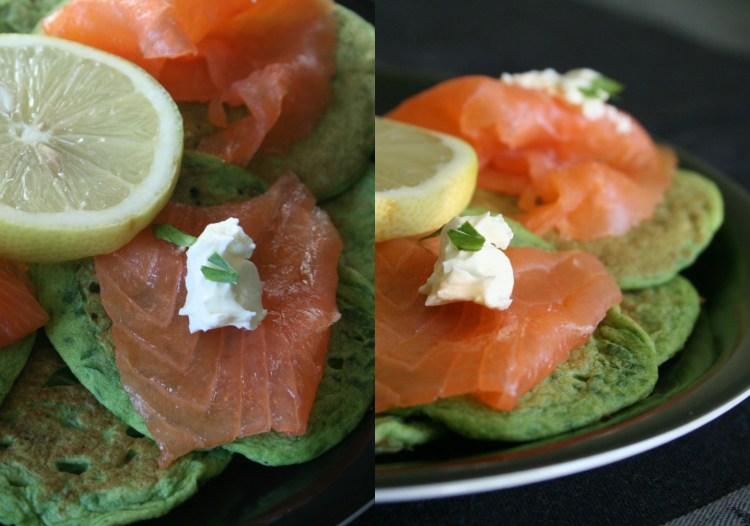 Saumon fumé blinis fêtes