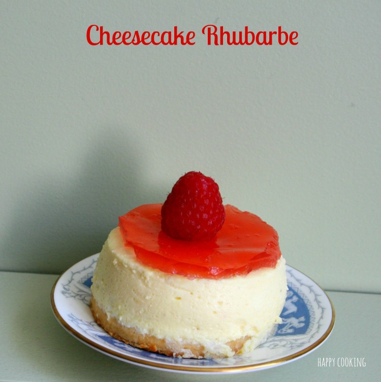 Cheesecake rhubarbe