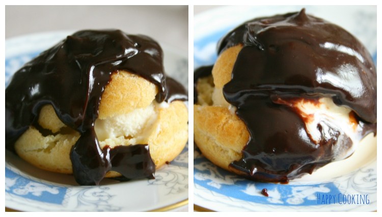 Profiteroles au chocolat