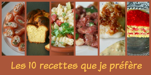dix recettes préférées