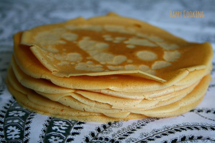Crêpes aux lentilles corail