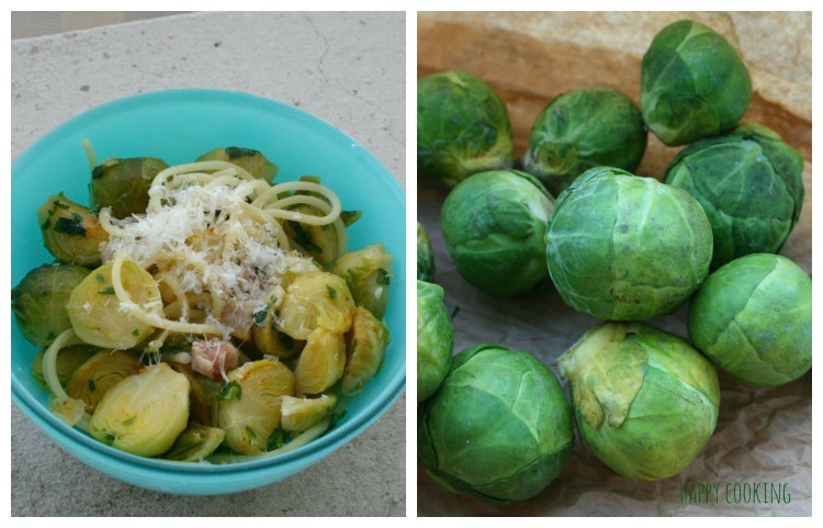 spaghetti carbo choux de bruxelles