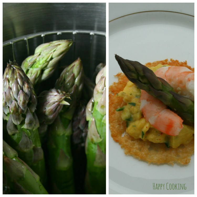 Asperges vertes cuisson vapeur