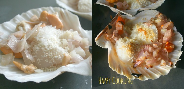 Saint-jacques-gratinées