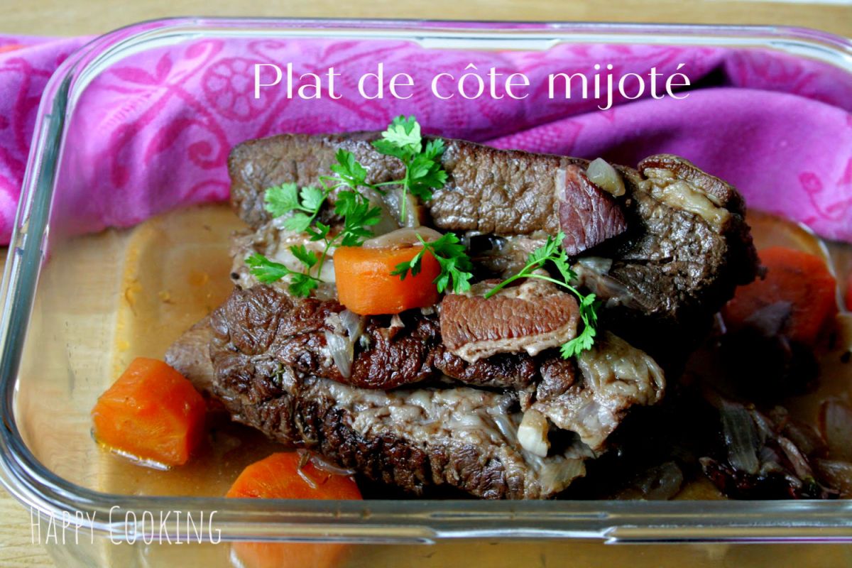 Plat de côte mijotées au four – Happy Cooking